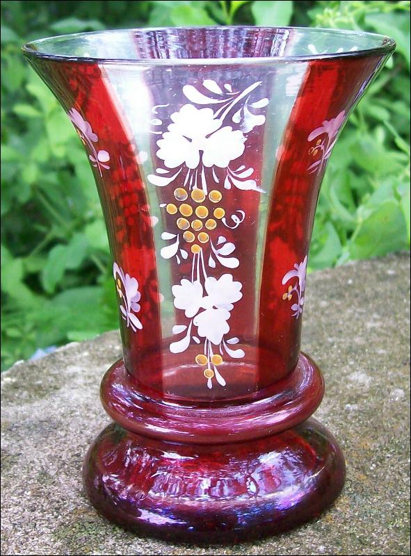 Bohemian Ruby-Flashed Goblet: Ca. 1860