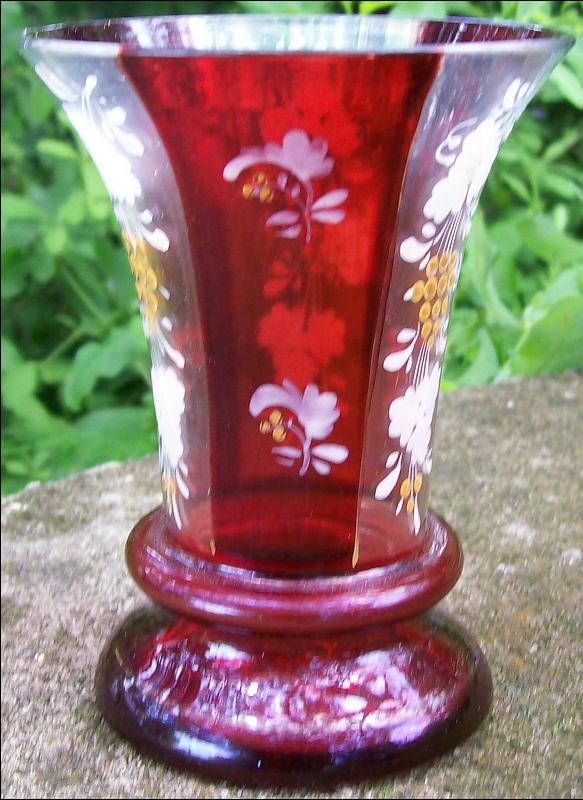 Bohemian Ruby-Flashed Goblet: Ca. 1860