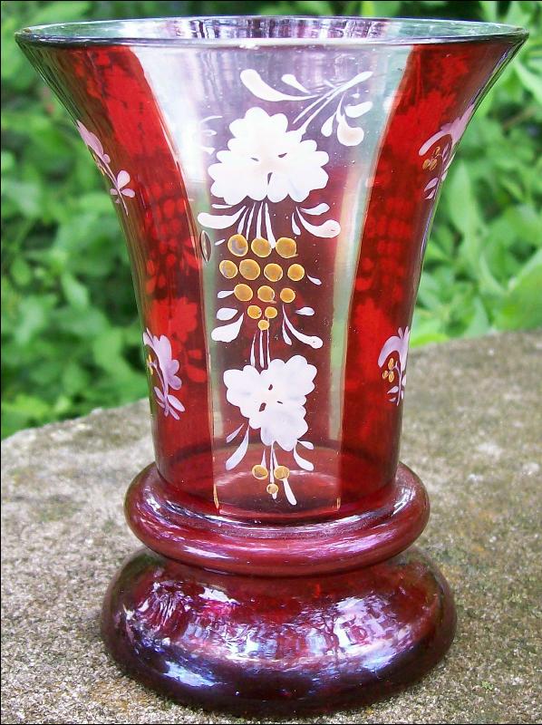 Bohemian Ruby-Flashed Goblet: Ca. 1860