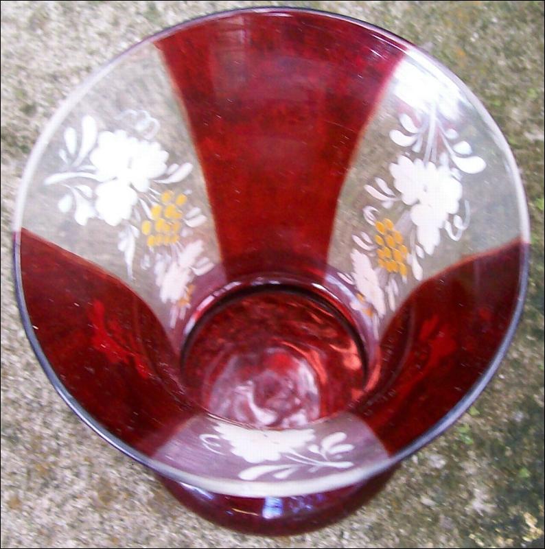 Bohemian Ruby-Flashed Goblet: Ca. 1860