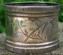 Sterling Silver Napkin Ring: Aesthetic Ca. 1880's
