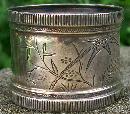 Sterling Silver Napkin Ring: Aesthetic Ca. 1880's
