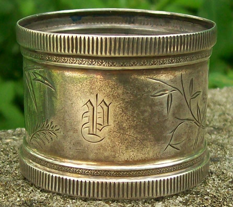 Sterling Silver Napkin Ring: Aesthetic Ca. 1880's