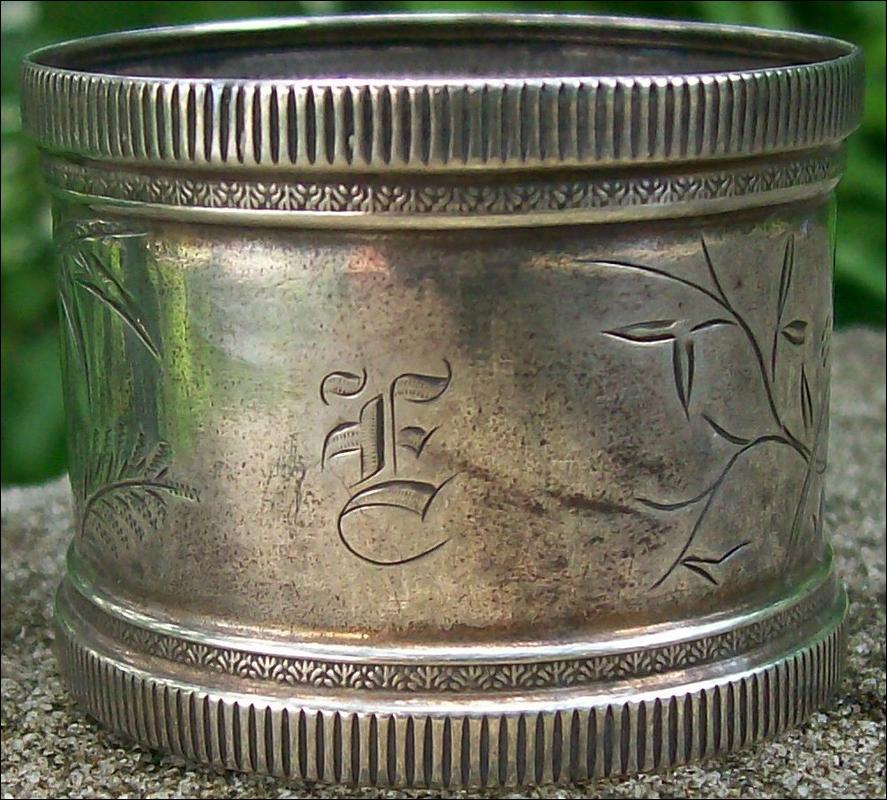 Sterling Silver Napkin Ring: Aesthetic Ca. 1880's