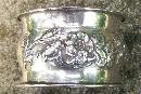 Sterling Silver Napkin Ring: Repousse Roses