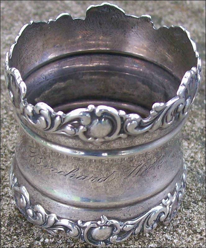 Sterling Silver Inscribed Napkin Ring