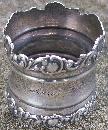 Sterling Inscribed Napkin Ring: