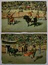 Bullfight Chromolithograph Print Set of 12 J. Arias