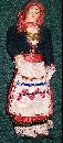 Folkloric Eastern European Souvenir Cloth Doll Mid-1900's 7