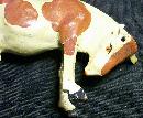 Victorian Era Composition Toy Animals 1800's Germany Christmas Creche/Nativity Set of 3 As Is