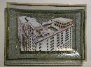 Bent Glass Advertising Tray Monteleone Hotel New Orleans 5