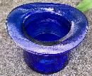 Cobalt Glass Hat Novelty