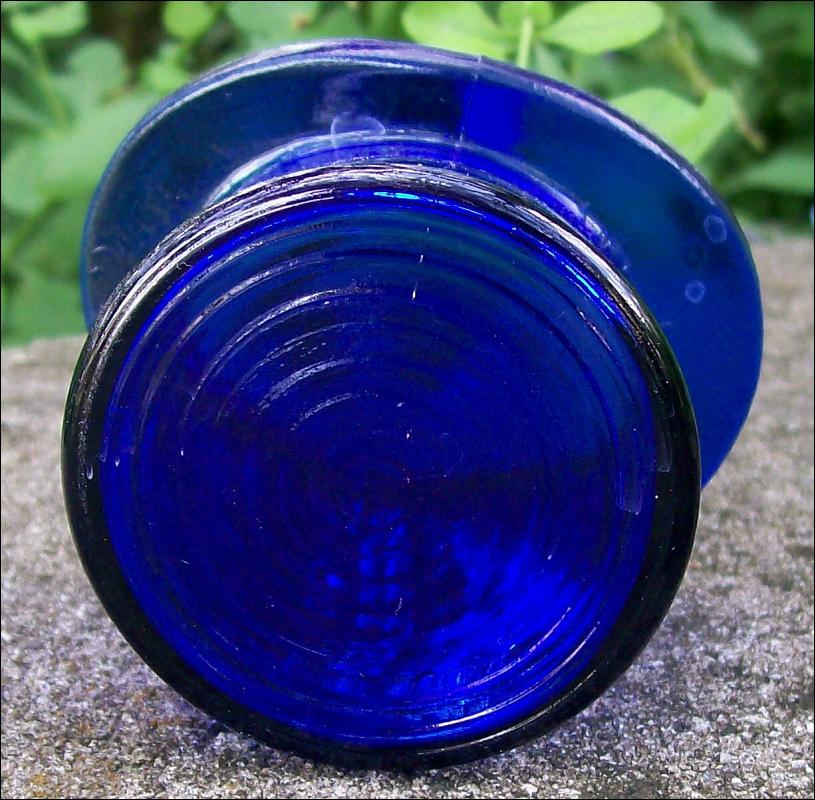 Cobalt Blue Glass Top Hat Novelty Vase 2.5