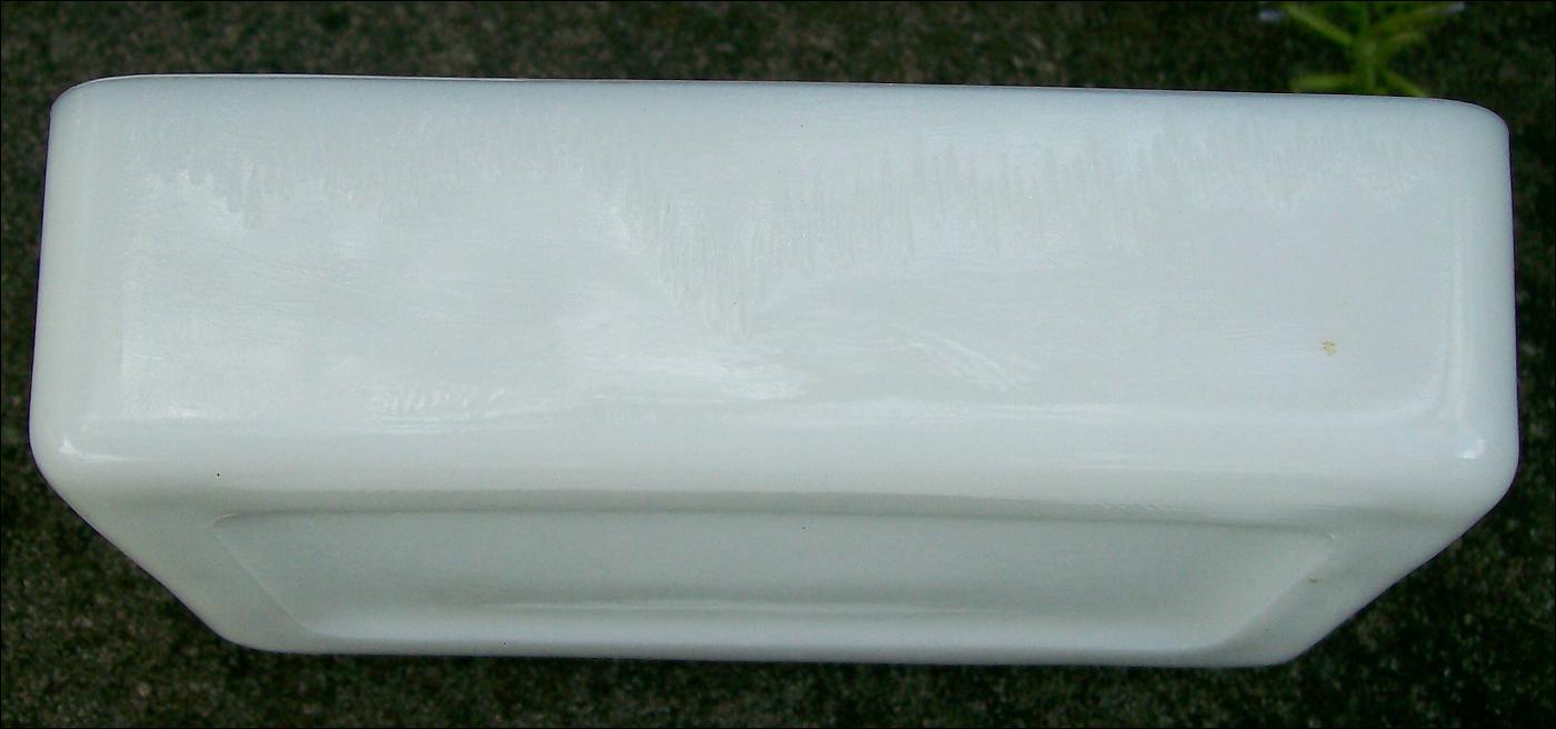 Opal Glass Covered Box with Hand-painted Flowers