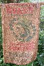 Ryan's Potatos Advertising Burlap Sack Ca. 1960s Grand Forks Michigan