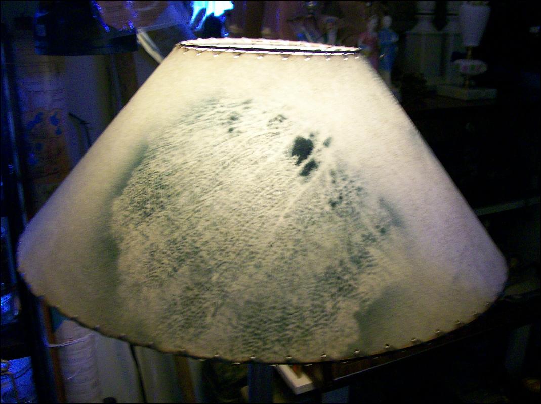 Brushed Aluminum Floor Lamp with Fiberglas Shade