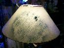 Brushed Aluminum Floor Lamp with Fiberglas Shade