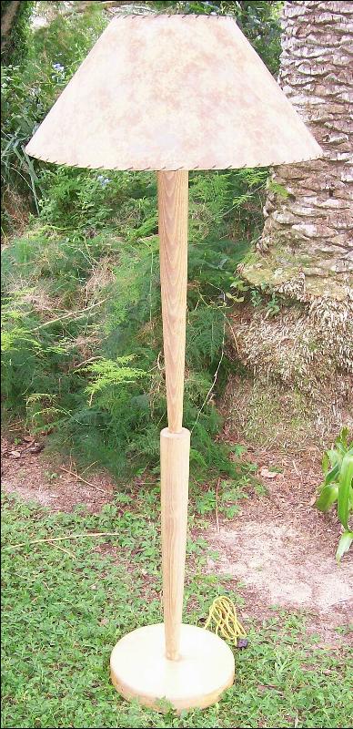 '50's Floor Lamp with Fiberglas Shade