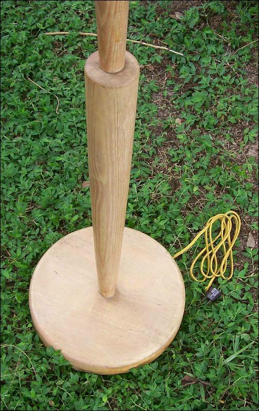'50's Floor Lamp with Fiberglas Shade
