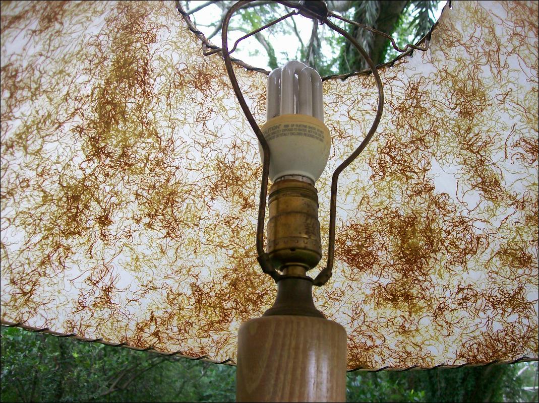 '50's Floor Lamp with Fiberglas Shade