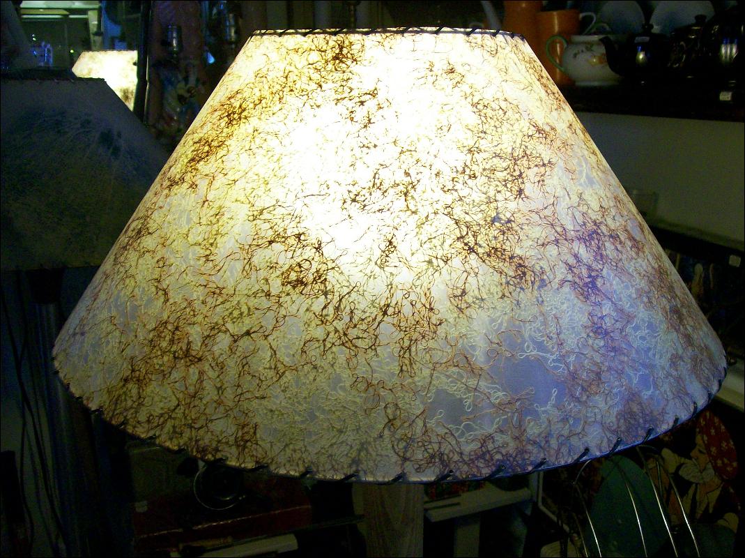 '50's Floor Lamp with Fiberglas Shade