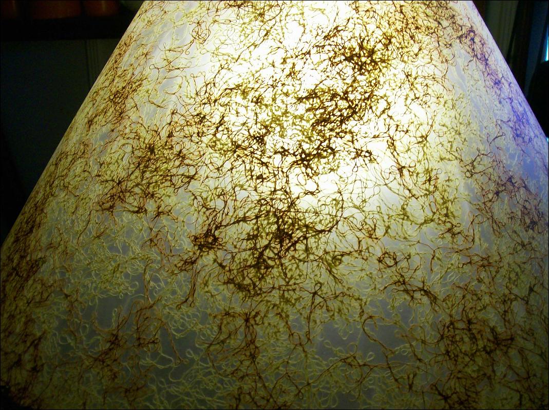 '50's Floor Lamp with Fiberglas Shade