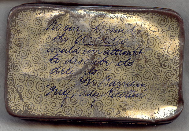 Arcadia Mixture Flat Pocket Tobacco Advertising Tin