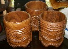 Philippine Tiki Mug: Hand-carved Wood