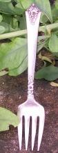 Royal Crest Sterling Silver Castle Rose Baby/Child's Fork Ca. 1942