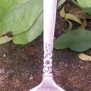 Royal Crest Sterling Silver Castle Rose Baby/Child's Fork Ca. 1942