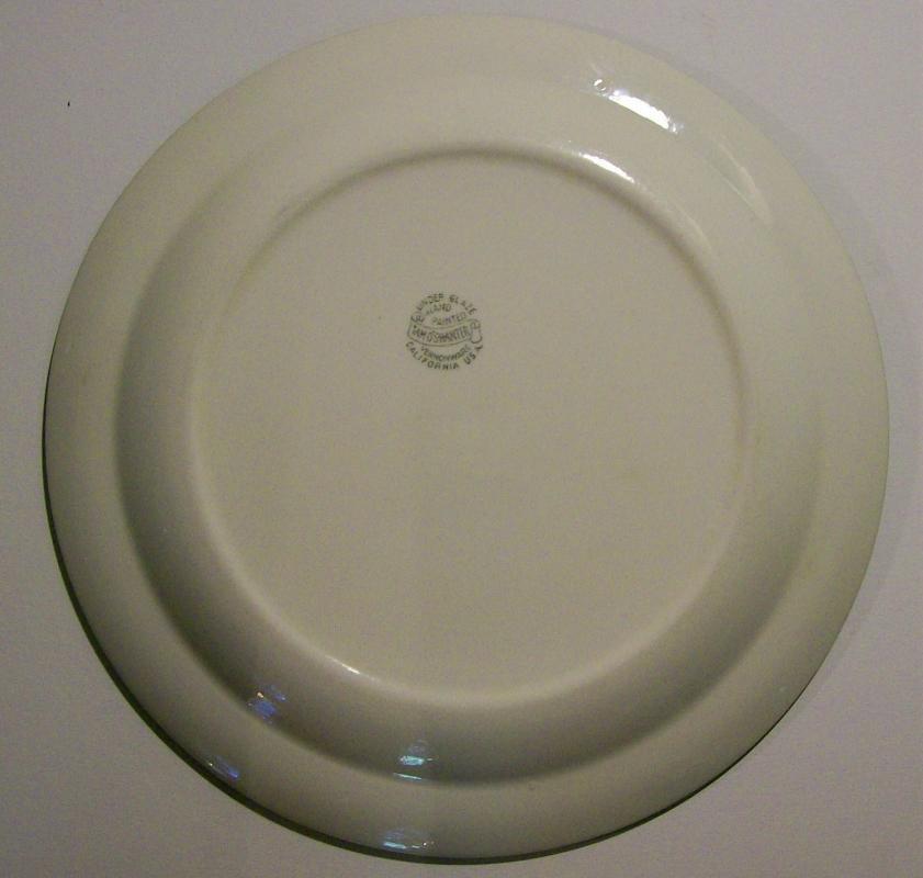 Metlox Vernonware Tam O'Shanter Ceramic Plate 9.75