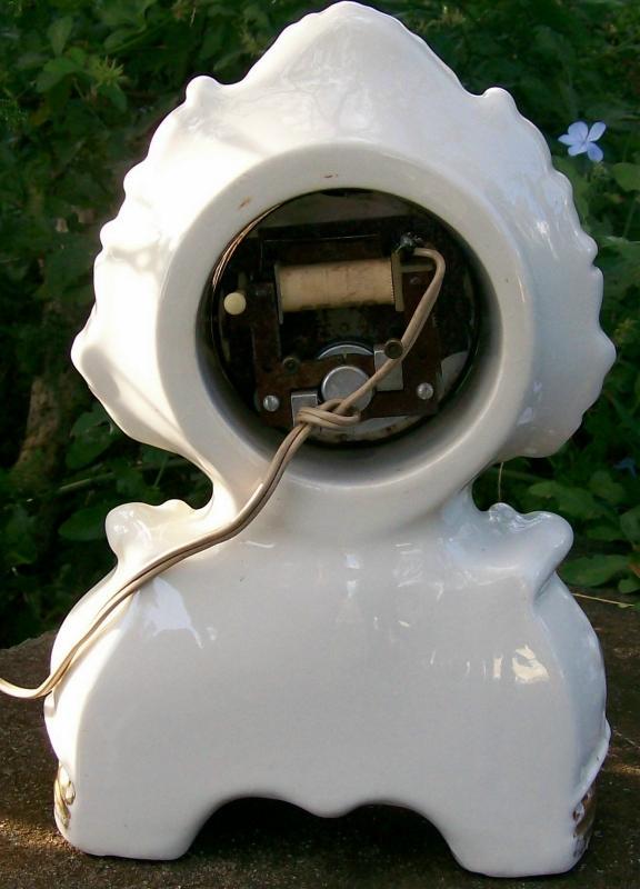 Porcelain Clock with Sessions Electric Movement