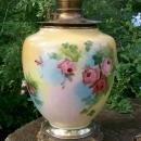 Victorian Vase Lamp: Center Draft Oil: No Shade