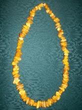 Chunky Baltic Amber Necklace Natural Nugget 24