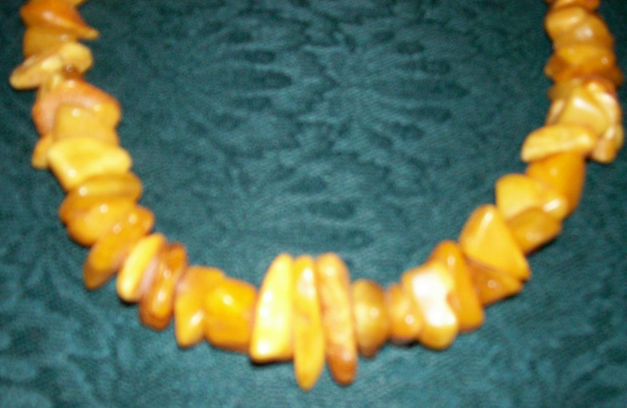 Baltic Amber Necklace Natural Nugget 24