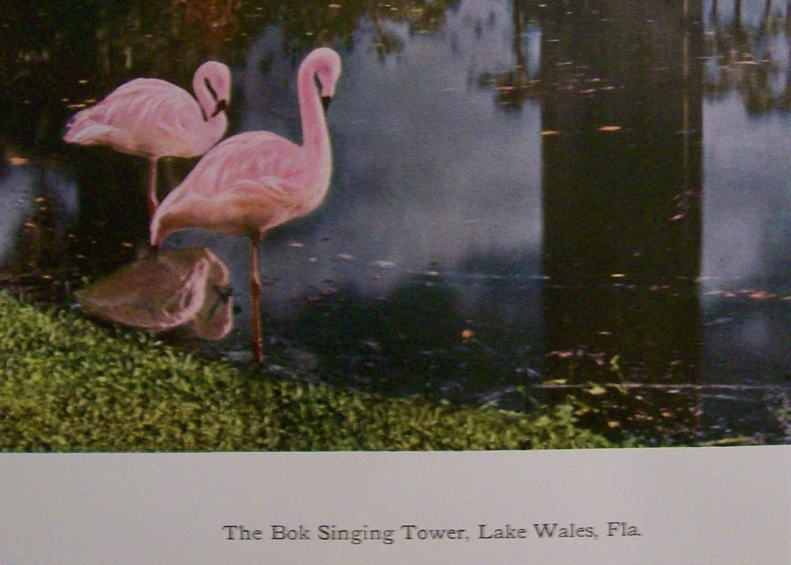 Bok Singing Tower Print Lake Wales Florida Carillon Dresden Germany 1920's-30's