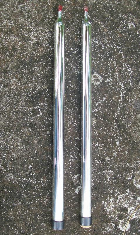 Mercury Glass Christmas Candle Pair 14