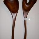 Polynesian Monkeypod Wood Salad Fork & Spoon