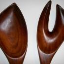 Polynesian Monkeypod Wood Salad Fork & Spoon