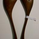 Polynesian Monkeypod Wood Salad Fork & Spoon