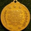 Boy Scouts/ Eisenhower WWII Service Medal 1945 Waste Paper Campaign