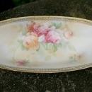 JSV Germany Porcelain Celery Dish Johann Seltmann Bavaria 1900-10 Roses
