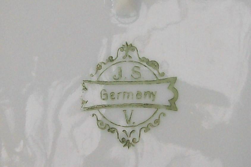 JSV Germany Porcelain Celery Dish Johann Seltmann Bavaria 1900-10 Roses