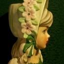 Relpo Head Vase: Young Lady with Bonnet