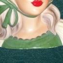 Relpo Head Vase: Young Lady with Bonnet