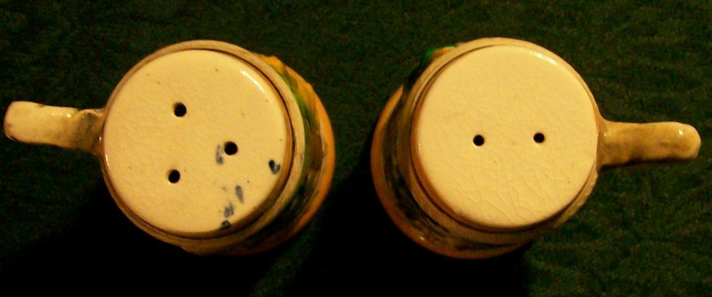 Figural Beer Stein Ceramic Salt & Pepper Shakers 1950's Japan