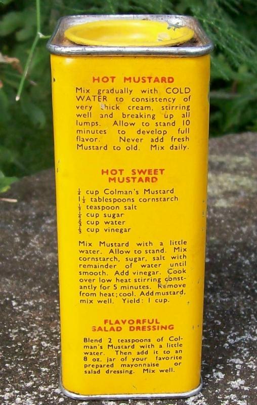 Spice Tin: Colman's Mustard, Circa 1930's