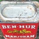 Spice Tin: Ben-Hur Marjoram, Circa 1930's 2 Ounce with Contents