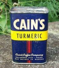 Spice Container: Cain's Turmeric, Circa 1930's