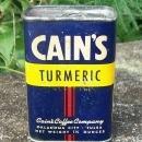 Spice Container: Cain's Turmeric, Circa 1930's